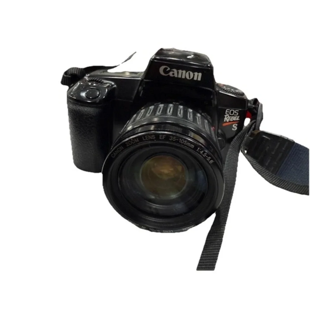 Canon EOS Rebel S 35mm Film SLR Camera w/ EF 35-105mm f/4.5-5.6 Zoom Lens Black